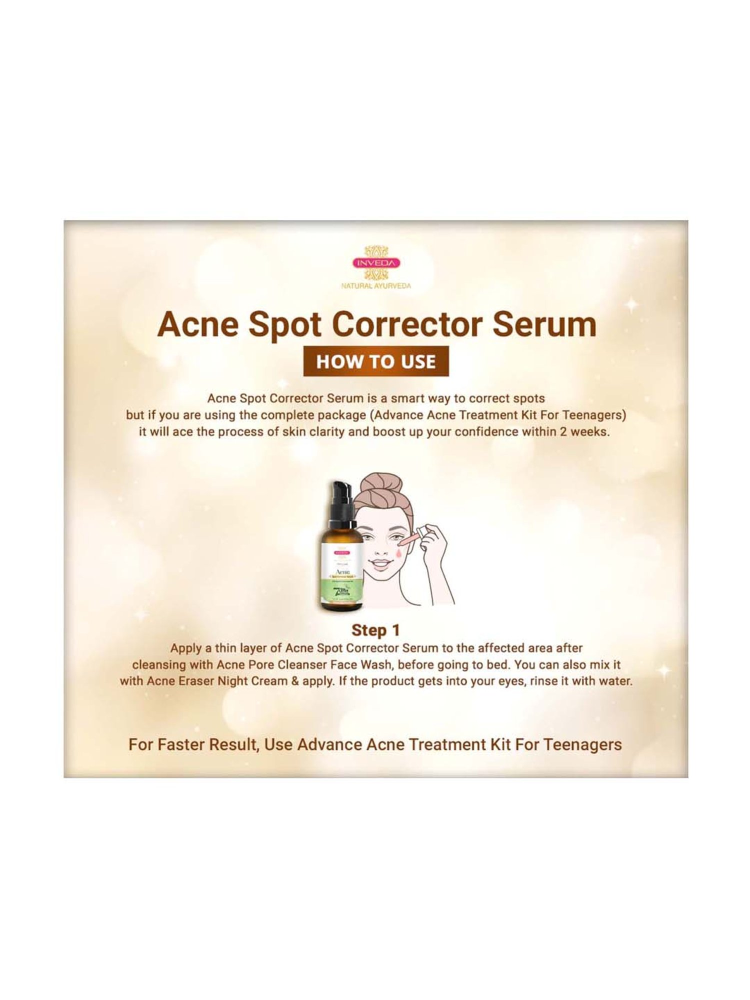 INVEDA Acne Spot Corrector Serum for Teenagers - 30 ml