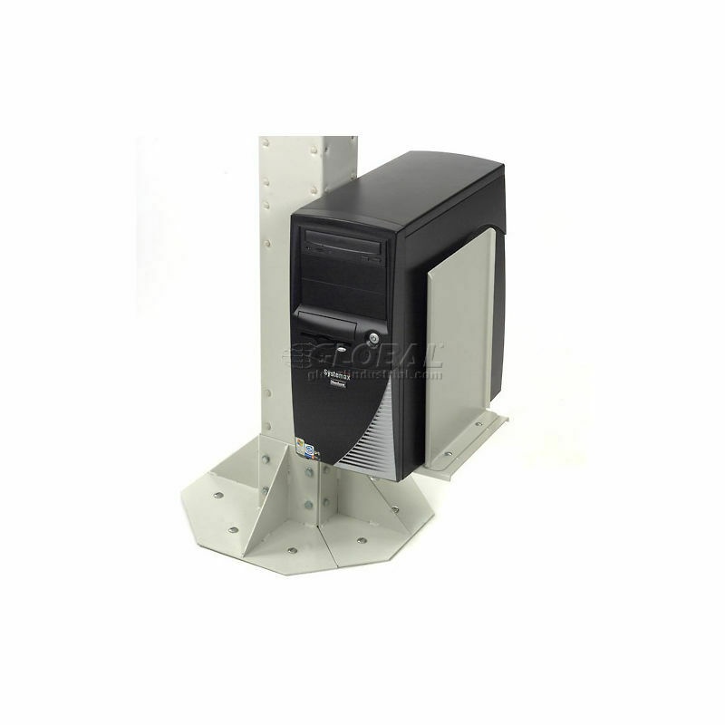 GLOBAL INDUSTRIAL  Computer CPU/UPS/Power Supply Holder - Beige