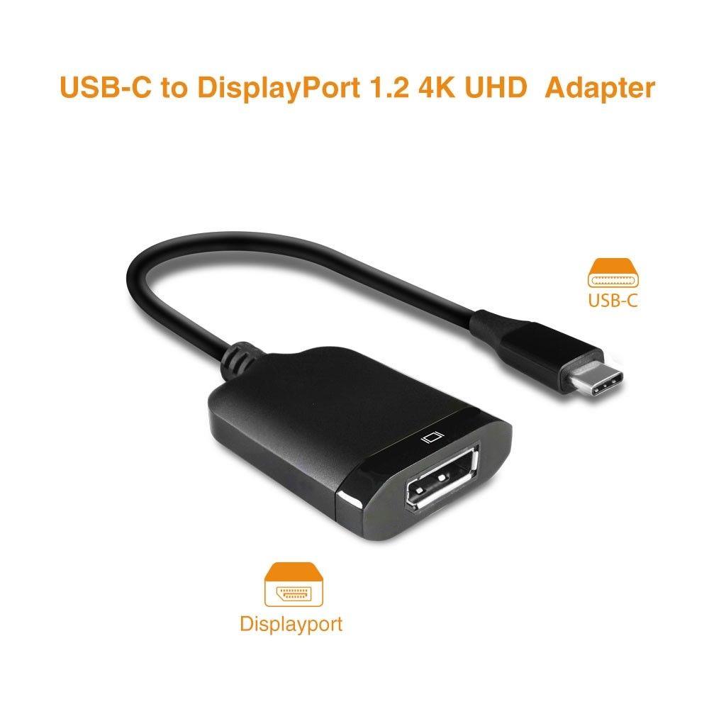 Vantec VLink USB-C to DisplayPort 1.2 4K/60Hz Active Adapter