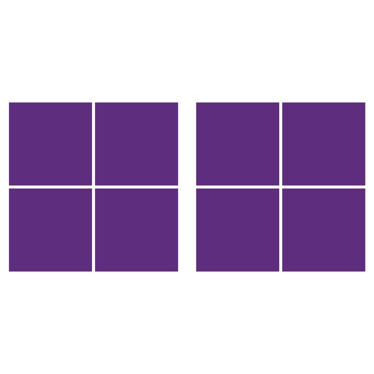 LiteMark 5.5 Inch Golden Yellow Square Decals - Pack of 8