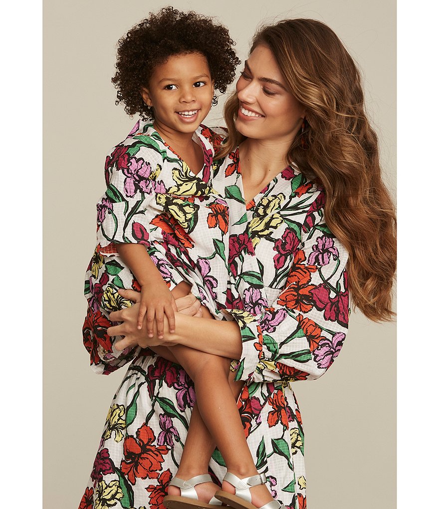 Roller Rabbit Little Girls 2-6 Family Matching Jorales Donni Long Sleeve Dress