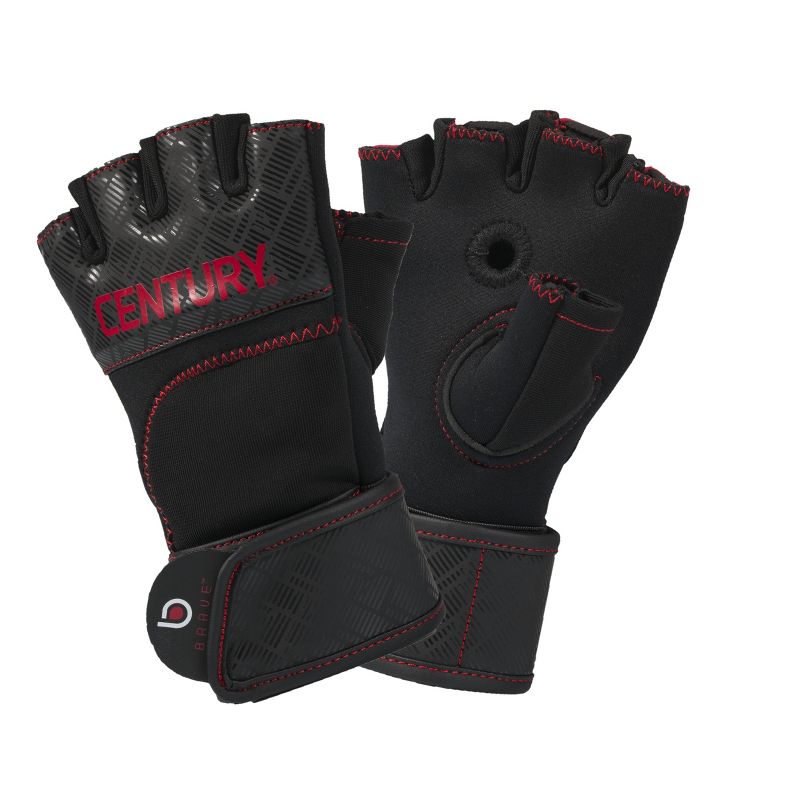 Century Martial Arts Men's Brave Gel Gloves S/M - Black /Red