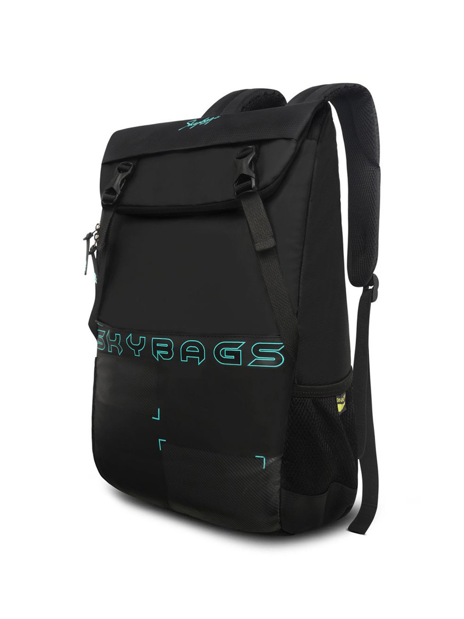 Skybags Xelius Plus 01 Black Polyester Printed Laptop Backpack - 19 Ltrs