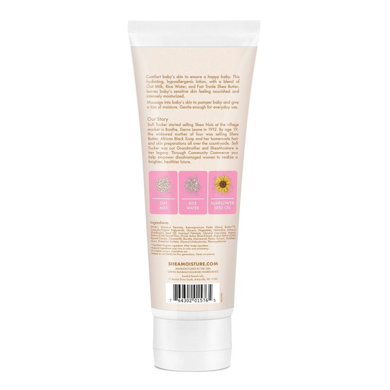 SheaMoisture Unscented Baby Lotion with Oat Milk & Rice Water - 8 fl oz