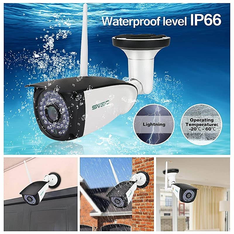 New 2 Pack WiFi Camera Outdoor  1080P HD Two Way Audio Security IP Cameras Motion Detection Surveillance Camera IR LED Night Vision CCTV Cameras for Indoor Outdoor Support Max 128GB SD Card
