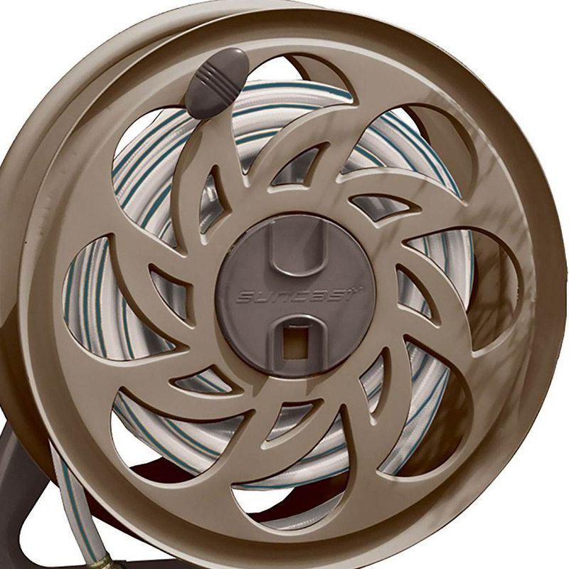 Suncast Swivel Smart Trak Hose Hideaway 225 Foot Hose Reel Storage Bin (3 Pack)