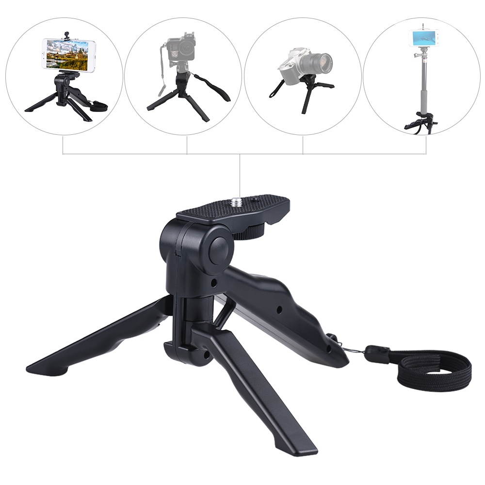 Mini Tripod Stand Support Holder Hand Grip Stabilizer with Smartphone Clip Bracket for iPhone 7 Plus/7/6/6  Plus/6s/ for Samsung Galaxy S7/S6