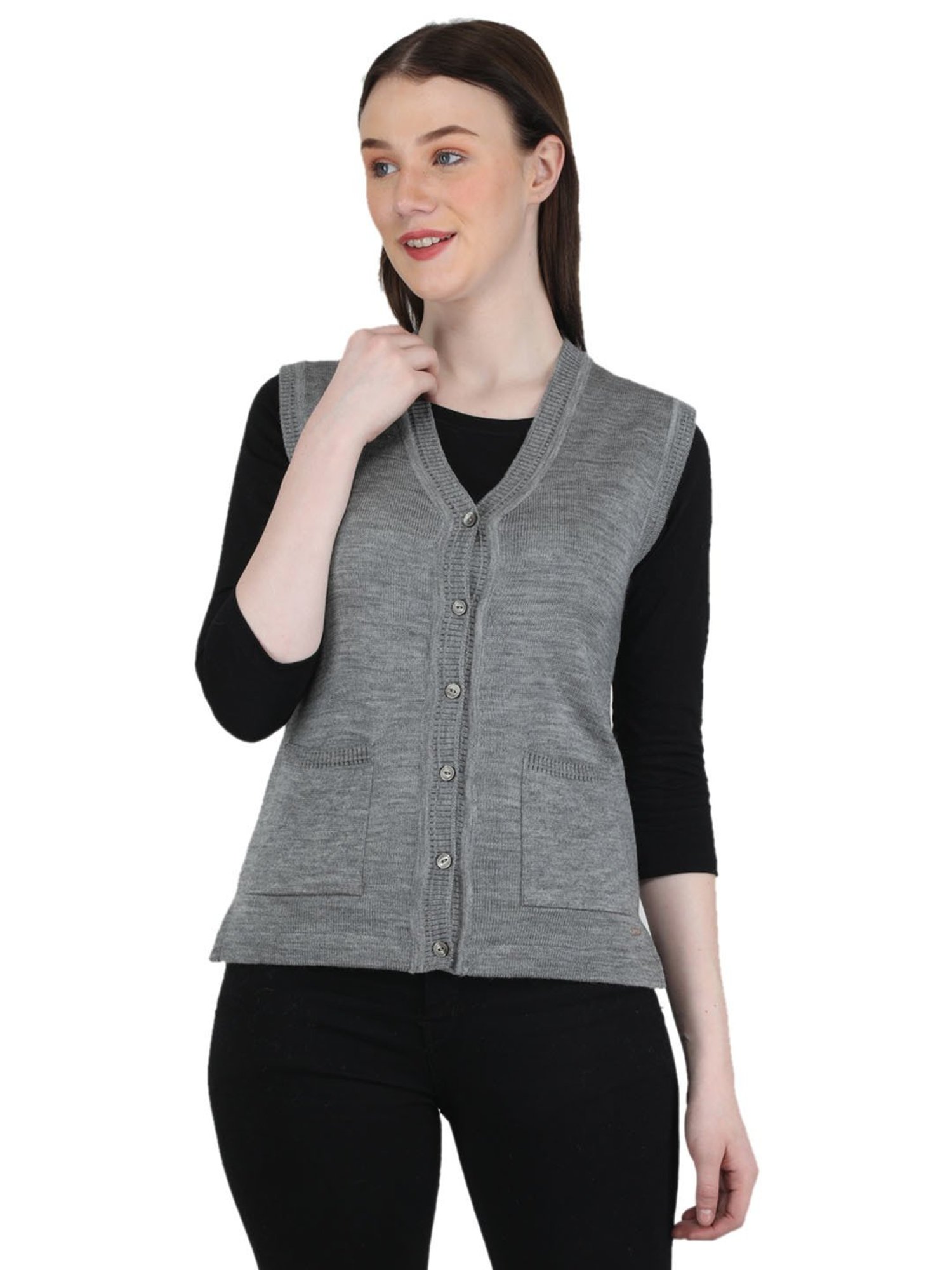 Monte Carlo Grey Textured Cardigan