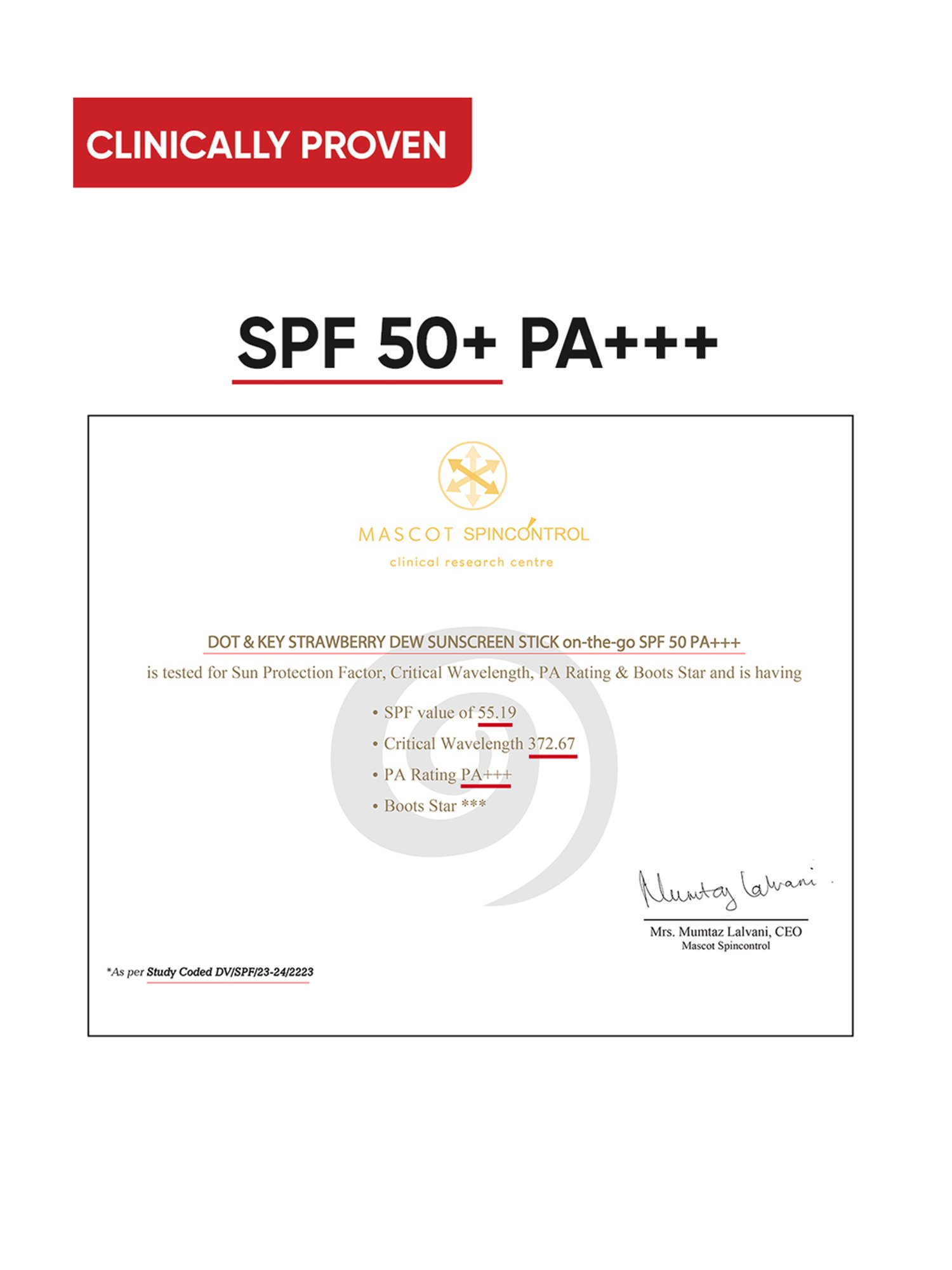 Dot & Key Strawberry Dew Sunscreen Stick On-the-Go SPF 50 - 20 gm