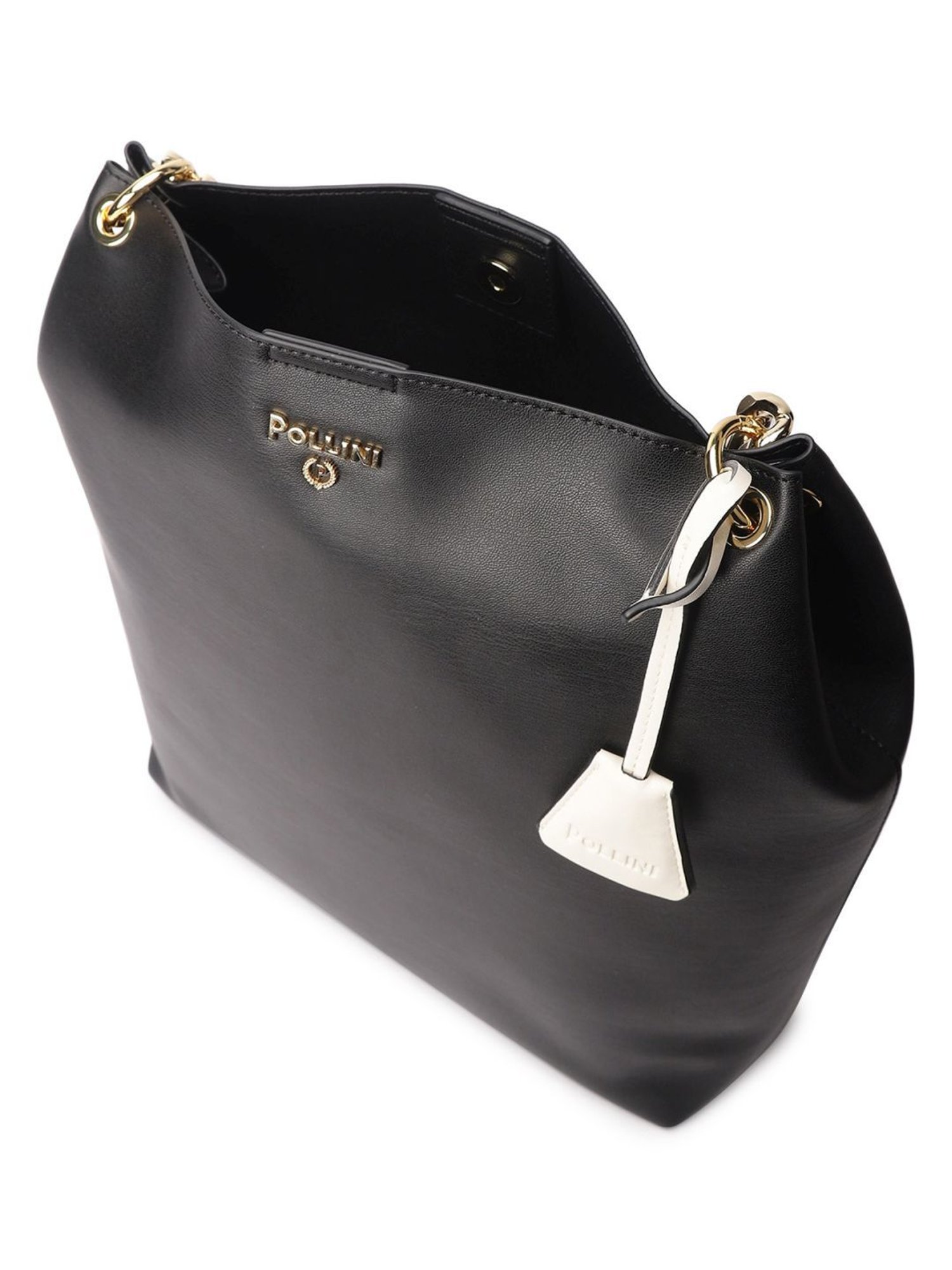 Pollini Black Large Shoulder Bag