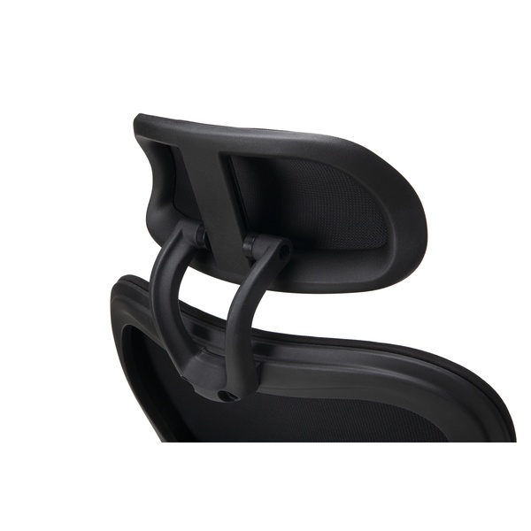 OFM Ergo Fabric Upholstered Office Chair with Optional Headrest, Lumbar Support, in Black (540-F-BLK)