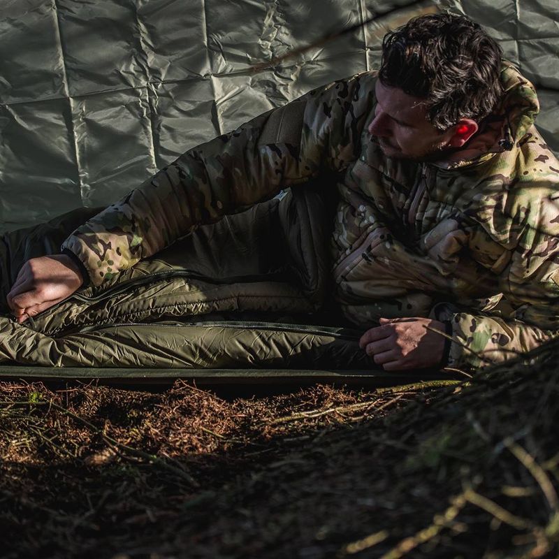 Snugpak Basecamp Ops Sleeper Expedition Sleeping Bag with Compression Stuff Sack, Insulated, Olive