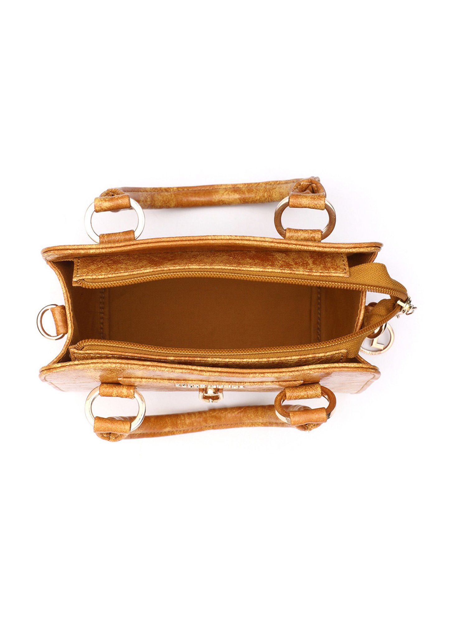 PELLE LUXUR Khaki Small Claudia Satchel Handbag