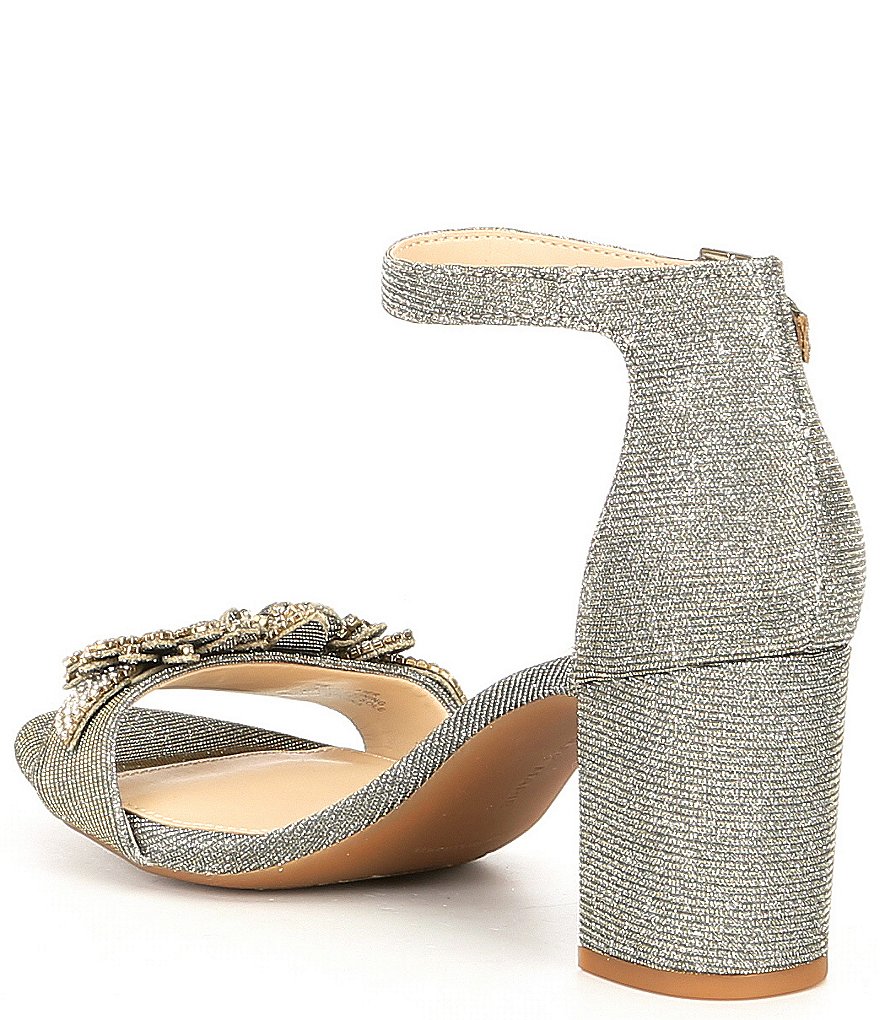 Alex Marie Harlean Ornament Detail Block Heel Dress Sandals