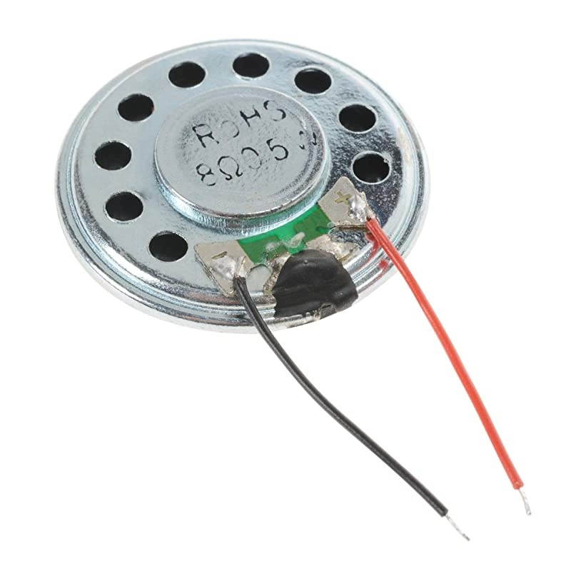 05W 8 Ohm Micro Internal Speaker Magnet Loudspeaker 30mm Dia Round Metal Shell with Wire DIY Slim for PC Laptop DVDEVD4Pcs