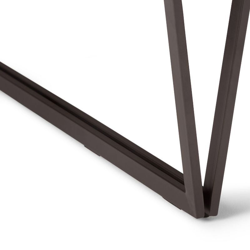 50" Travis Solid Wood Coffee Table Natural Aged Brown - WyndenHall