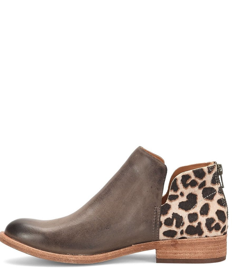 Kork-Ease Renny Giraffe Print Calf Hair Leather Ankle Booties