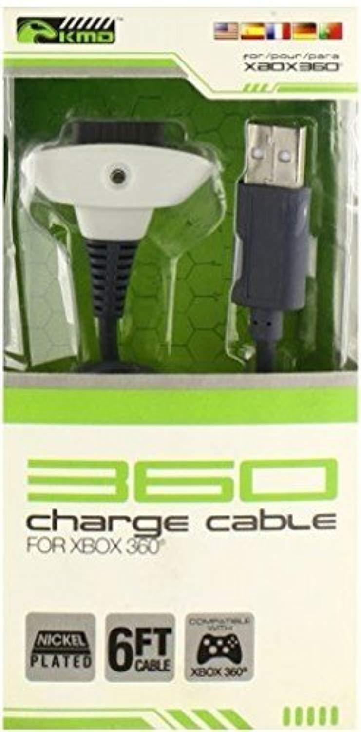 KMD - Charge Cable Charger for Xbox 360 - White