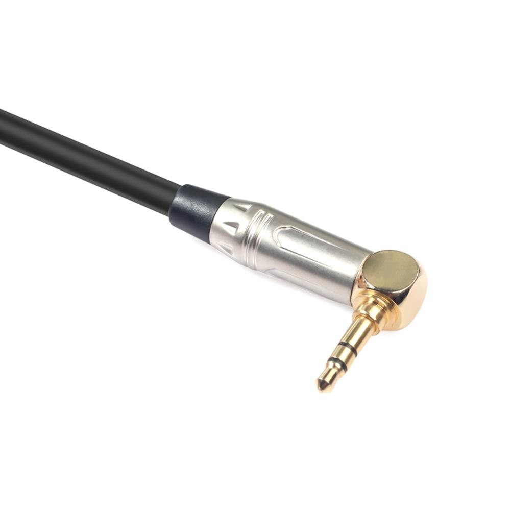 0.3m 90 Degree 3.5mm Stereo TRS Male to XLR 3Pin Male Audio Cable Wire Cord (1pcs)