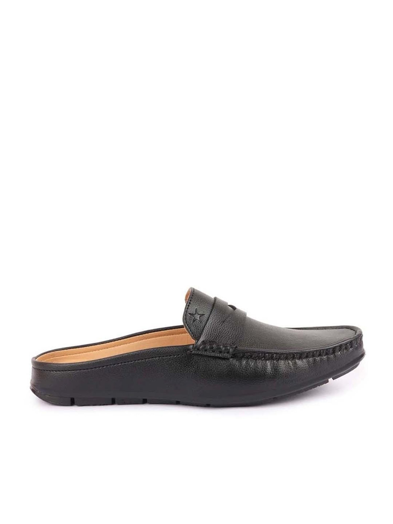 Fausto Men's Black Mule Shoes