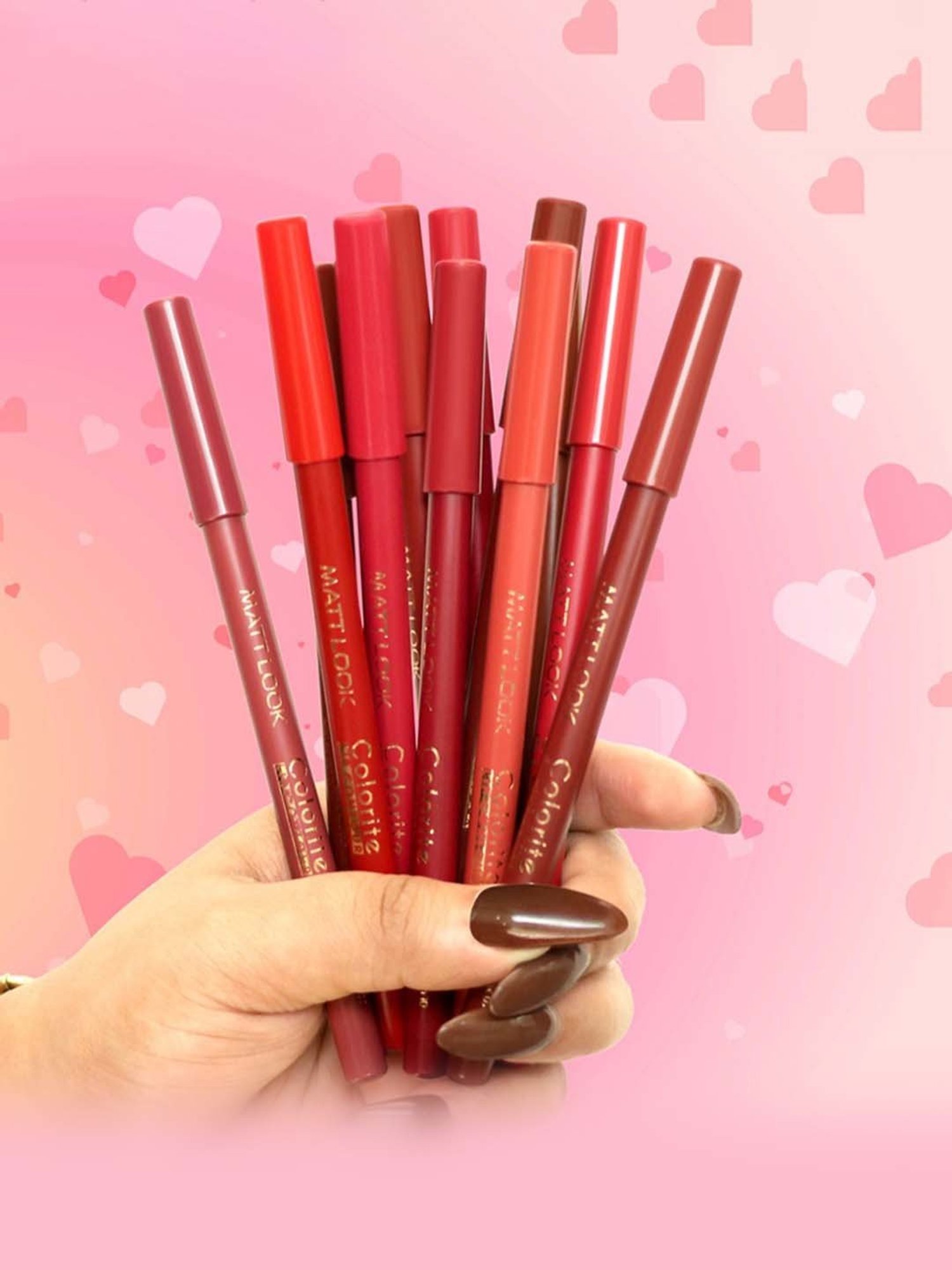 Matt Look Colorite Lip Contour 04 Cherry Brown - 0.09 gm