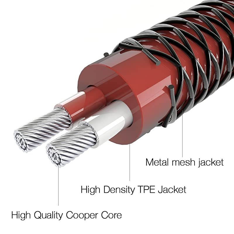 10FT 3ds Charger, High Speed Premium USB Charging Cable for Nintendo 2DS / 3DS / 3DS XL/DSi/DSi XL/New 2DSLL,Black Red