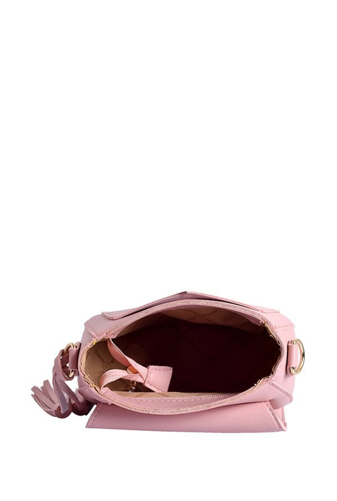 Lino Perros Pink Tassel Flap Sling Bag