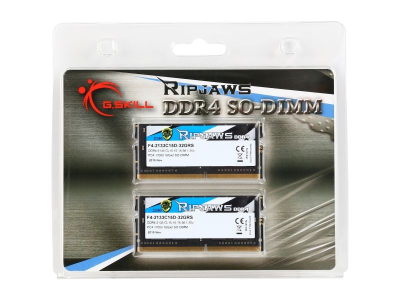 G.SKILL Ripjaws SO-DIMM 8GB 260-Pin DDR4 SO-DIMM DDR4 3200 (PC4 25600) Laptop Memory Model F4-3200C18S-8GRS