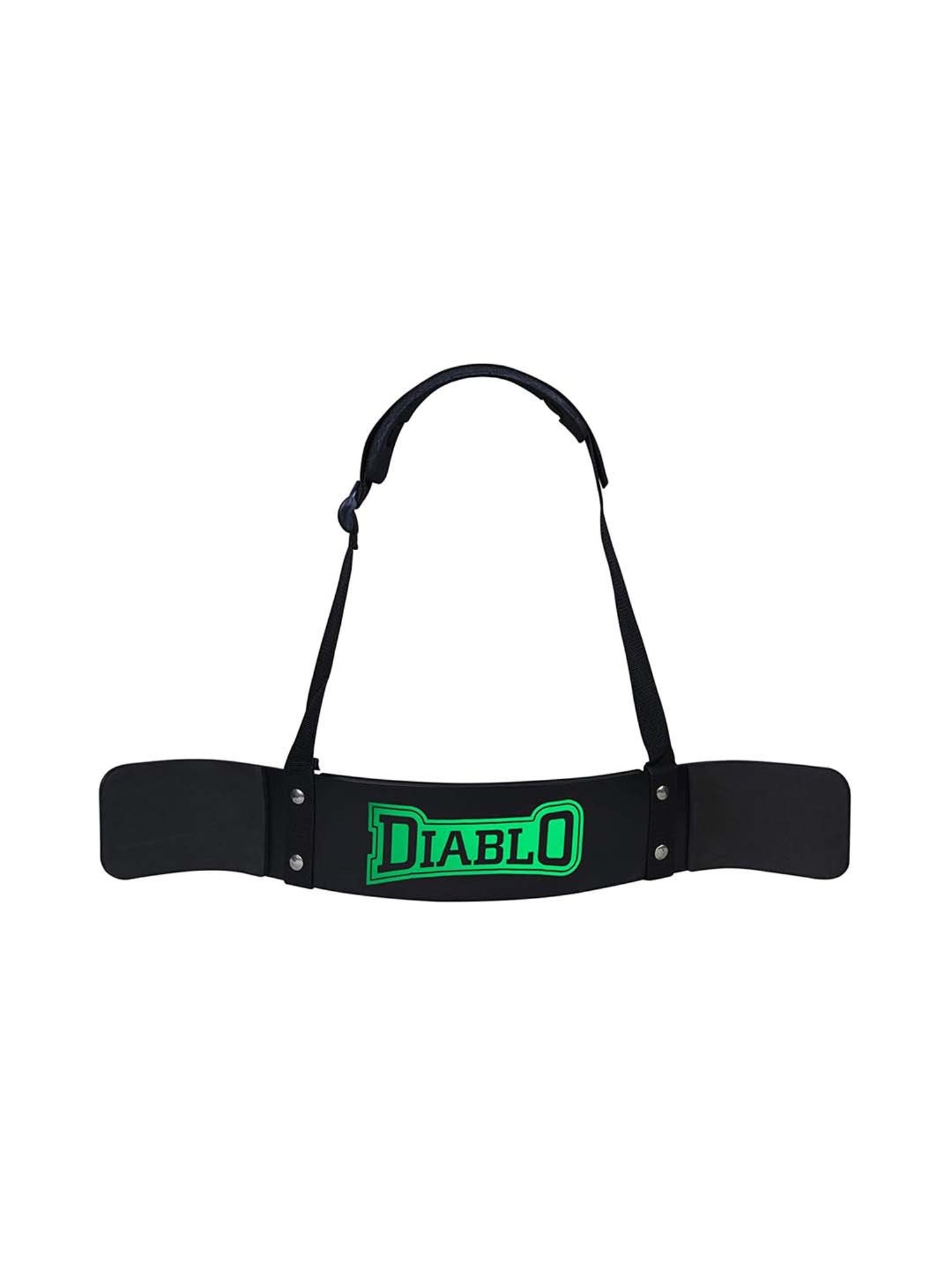 Diablo Asphalt Black & Green Arm Blaster Padded Straps