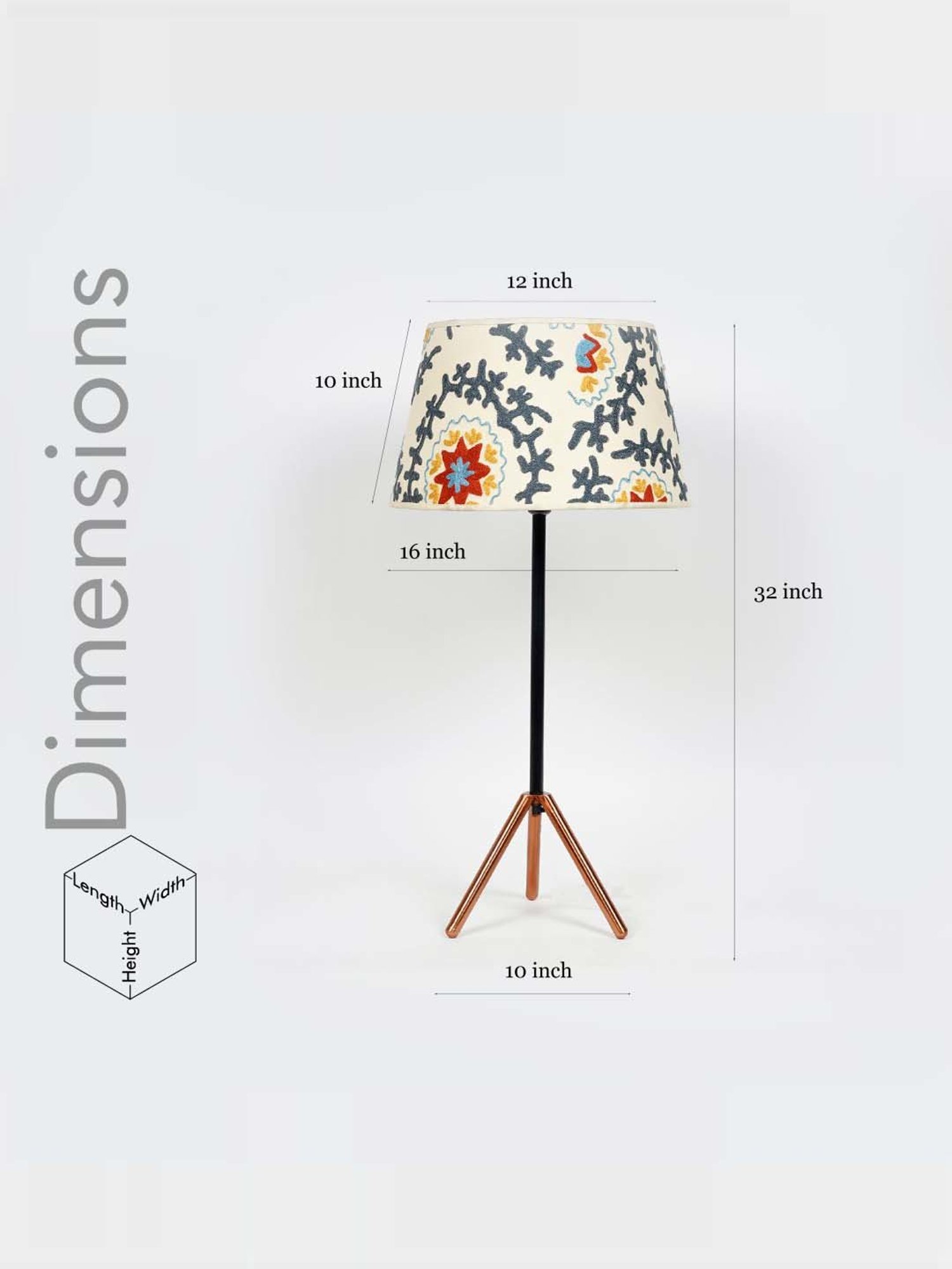 Kapoor E Illuminations Green Study Table Lamp - Set of 1