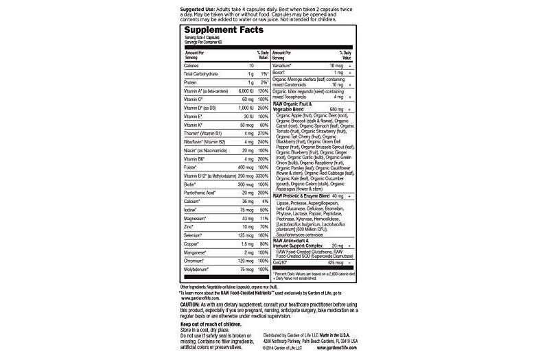 Garden of Life Multivitamins Vitamin Code 50 & Wiser Women Capsule 120ct.
