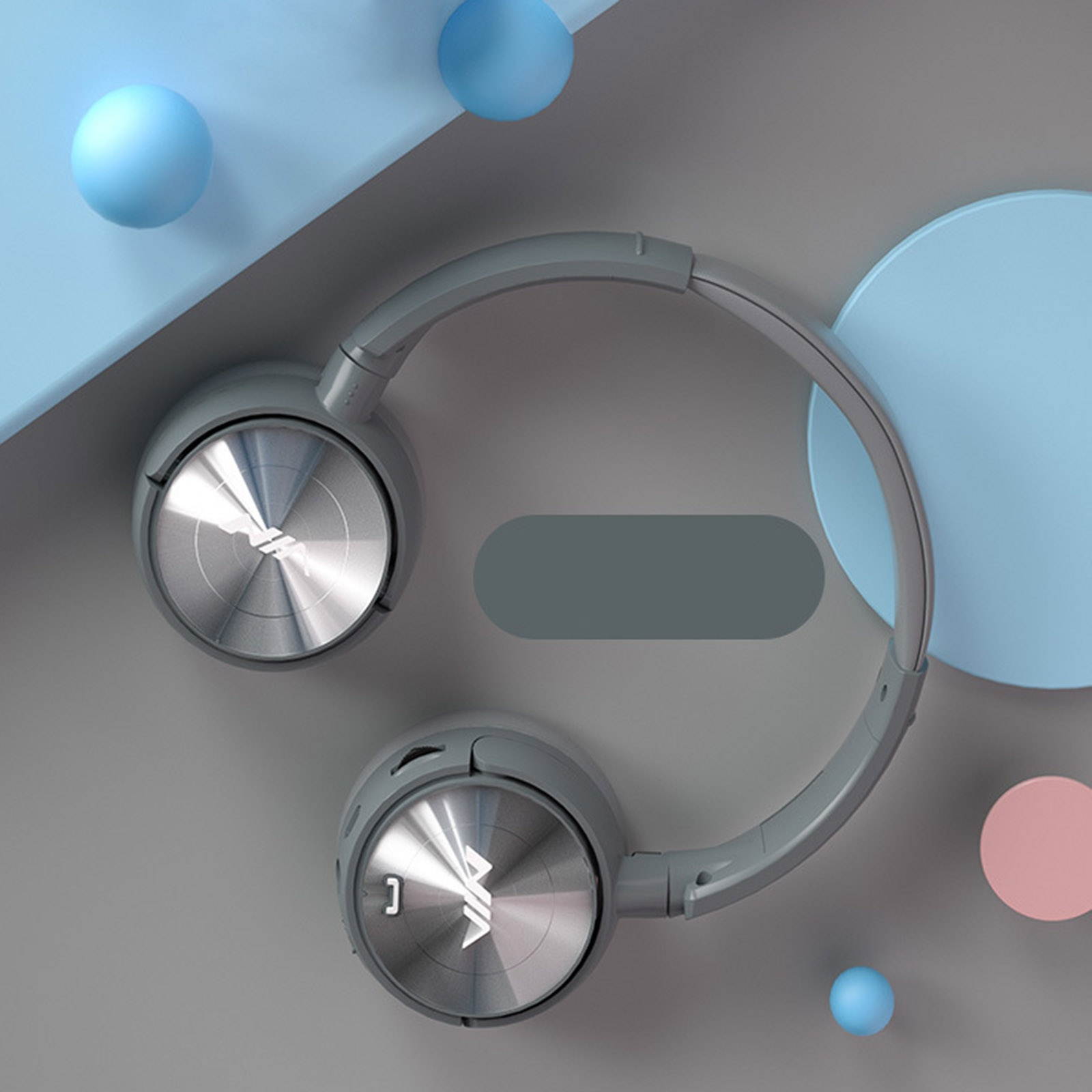 NIA Q2 Foldable On Ear Headset Wireless Bluetooth Headphones 3.5mm AUX IN Music Earphone TF Card MP3 Player FM Radio with Microphone APP Control