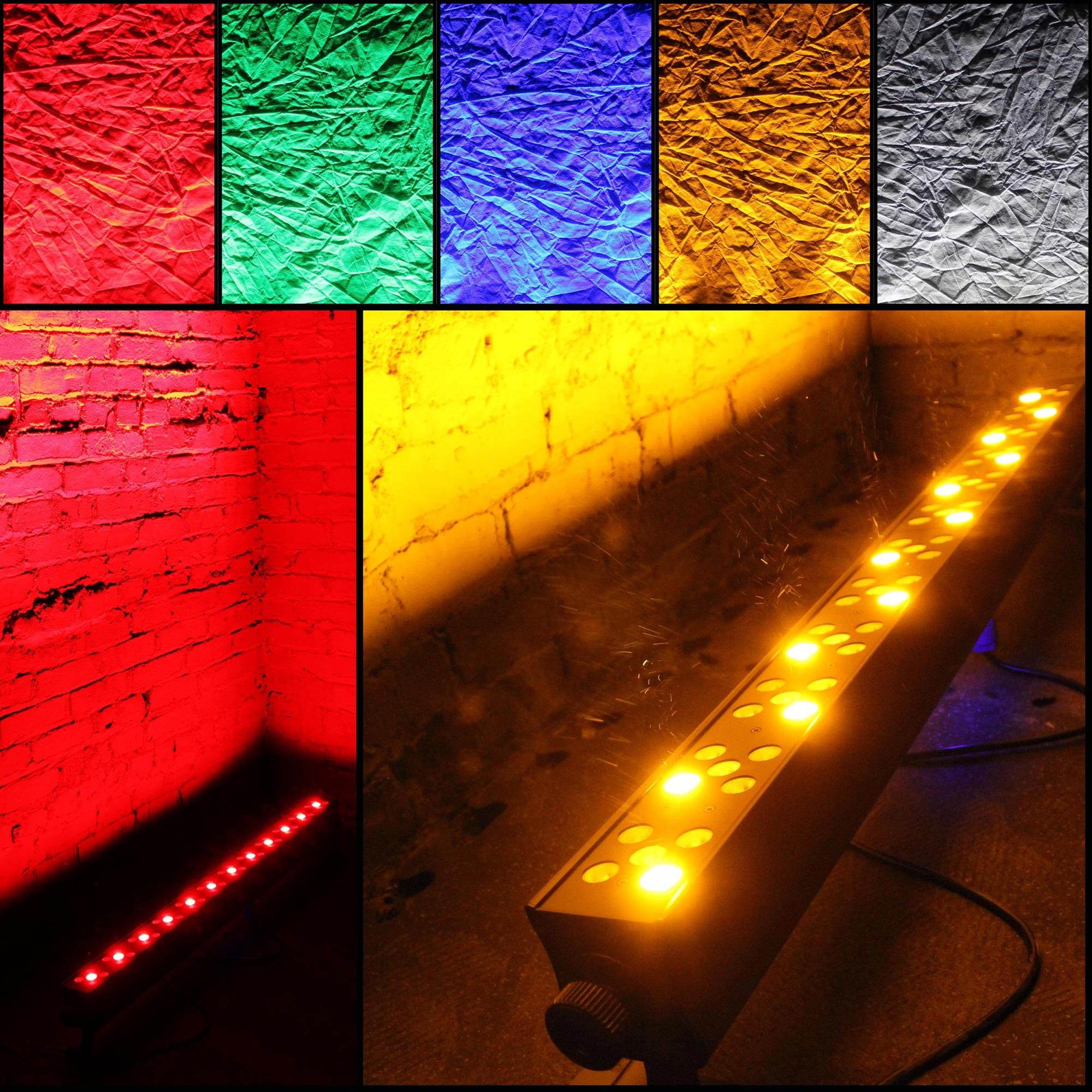 Ultrabright DAZZLER Bar with 60 3W RGBWA LED in White Housing