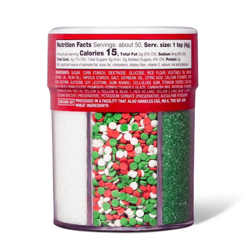 Wilton Gold, Silver and White Sugars - 3oz