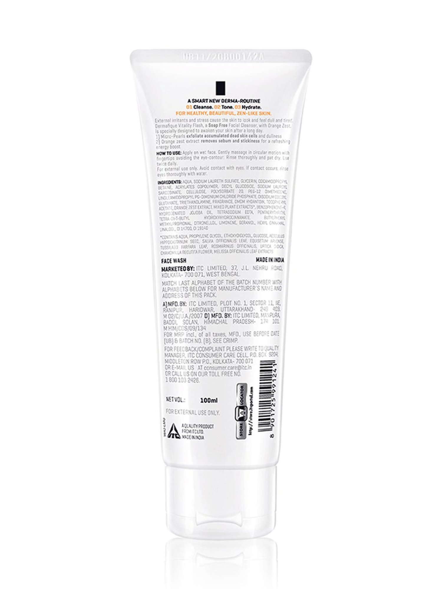 Dermafique Vitality Flash Facial Cleanser - 100 ml