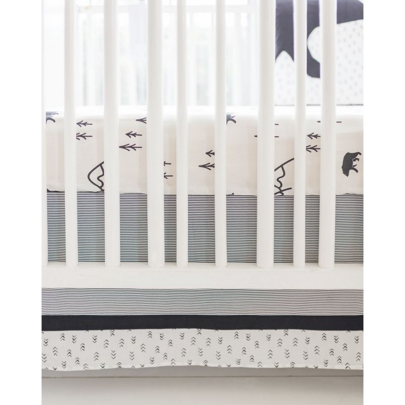 Crib Bedding Set My Baby Sam White Black