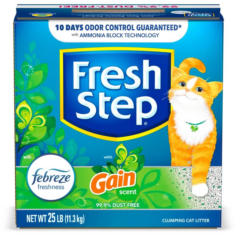 Fresh Step Febreze and Gain Cat Litter - 25lb