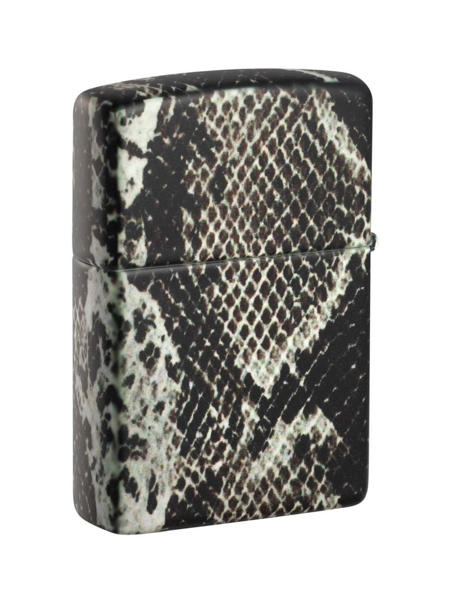 ZIPPO Snake Skin Design Black Brass Windproof Pocket Lighter