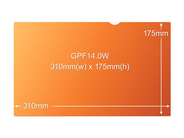 3M GF140W9B Gold Privacy Filter for 14" Widescreen Laptop