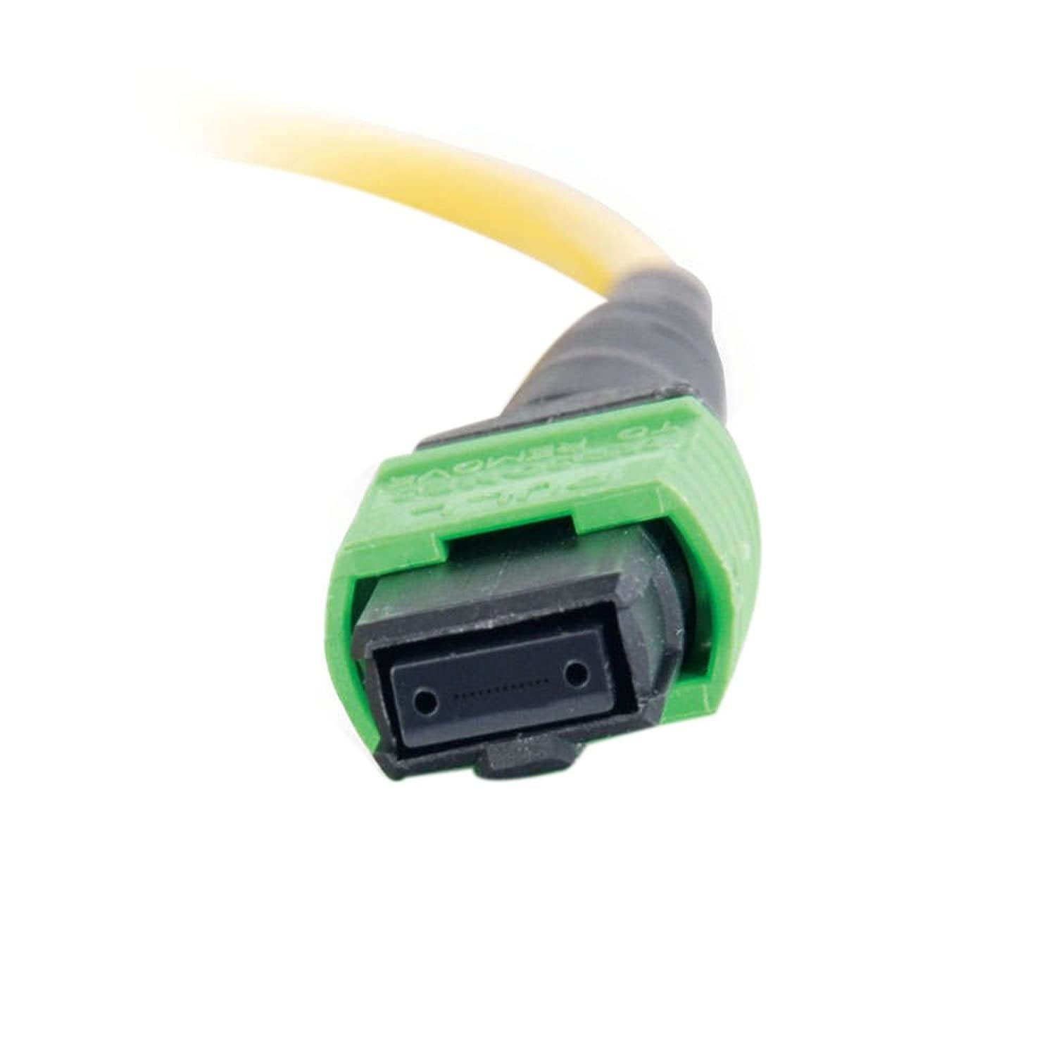 Monoprice OM4 Fiber Optic Cable - 15m (Meter) - LC/UPC-SC/UPC, Multi Mode, Duplex, 50/125 Type, 2.0mm, PVC