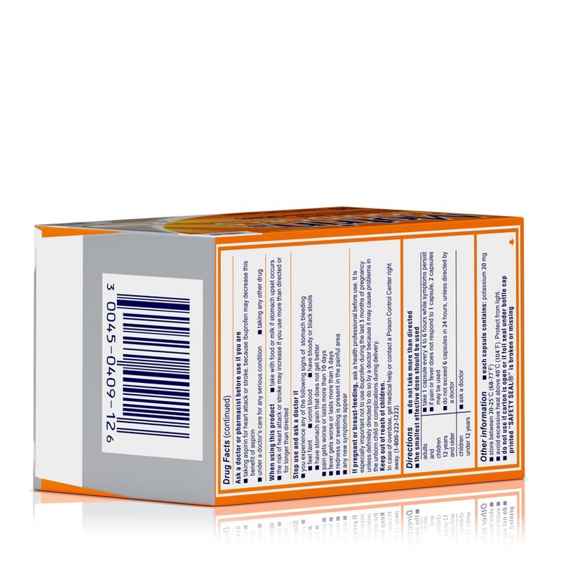 Motrin IB Pain Reliever & Fever Reducer Liquid Gels - Ibuprofen (NSAID) - 120ct