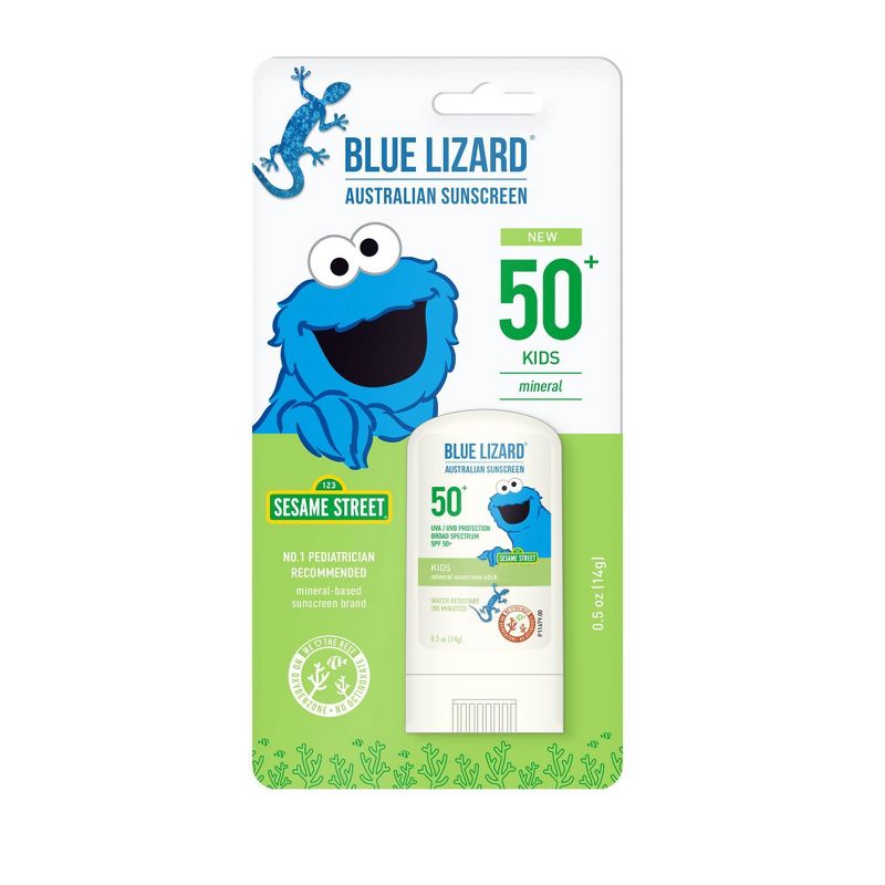 Blue Lizard Kids' Sunscreen Stick - Cookie Monster - SPF 50 - 0.5oz