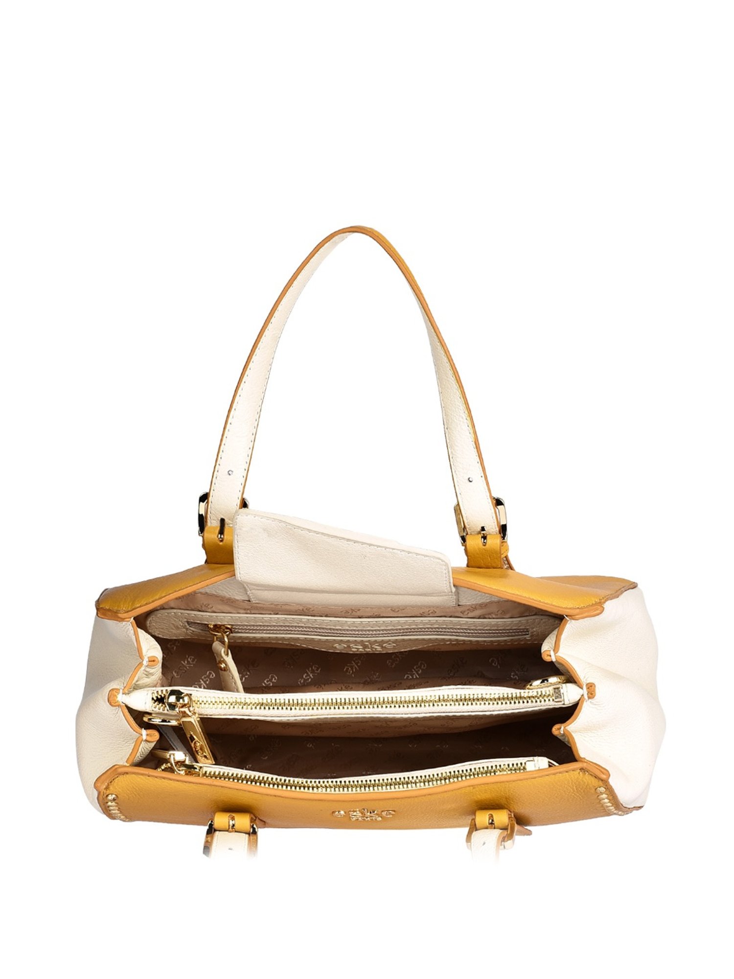 Eske Emma Yellow Rivets Medium Handbag