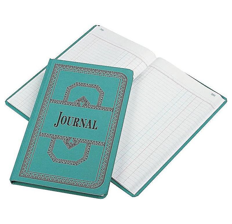 Boorum & Pease Record/Account Book Journal Rule Blue 300 Pages 12 1/8 x 7 5/8 66300J
