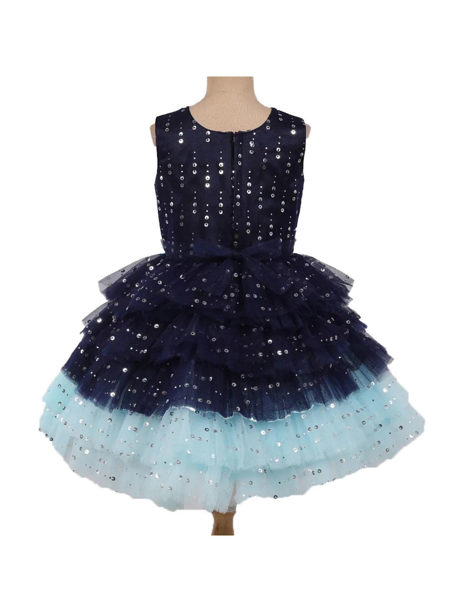 The Magic Wand Kids Navy Embellished Dress
