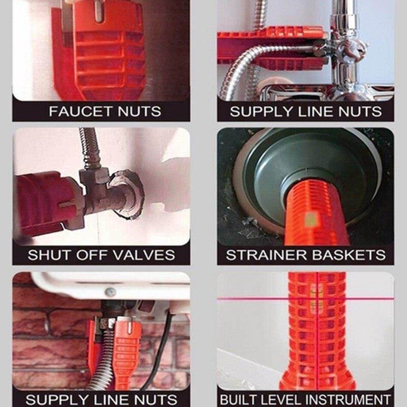 New Faucet And Sink Installer Wrench Anti-Slip Handle Double Head Wrench Tool Extra-Long Design Wrench Tools