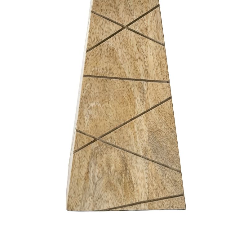 nuLOOM Lily 24" Wood Table Lamp Lighting - Natural 24" H x 10" W x 10" D