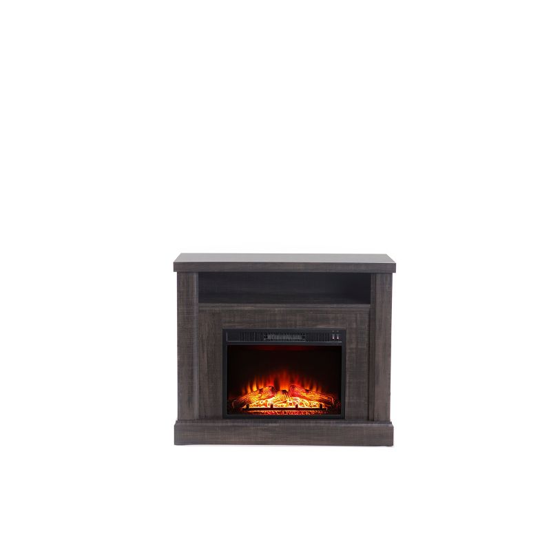 Rosemark 3 Door Media Credenza TV Stand for TVs up to 66" Gray - Treasure Trove Accents