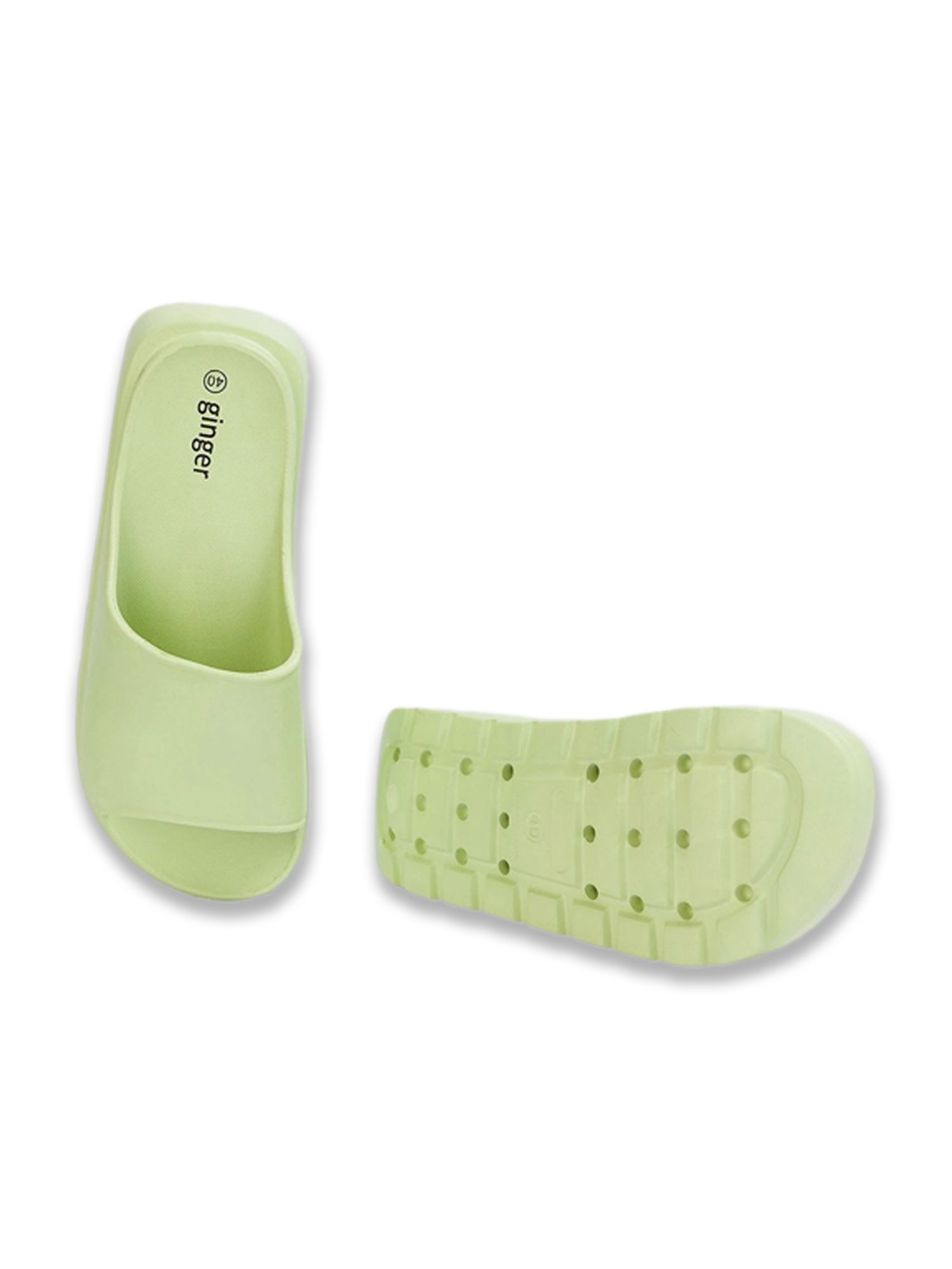 Ginger by Lifestyle Women's Green Slides