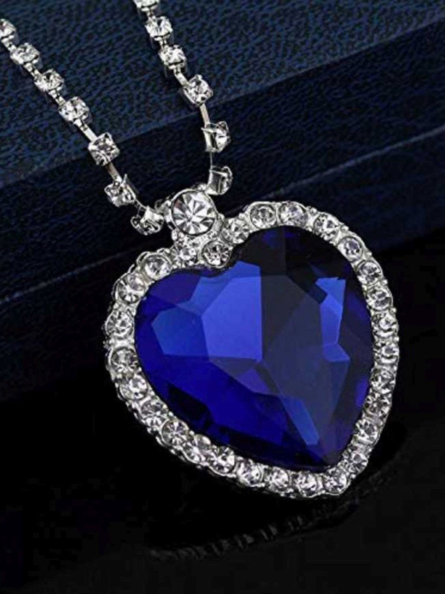 YouBella Latest Stylish Party Wear Jewellery Silver Plated Pendant for Women